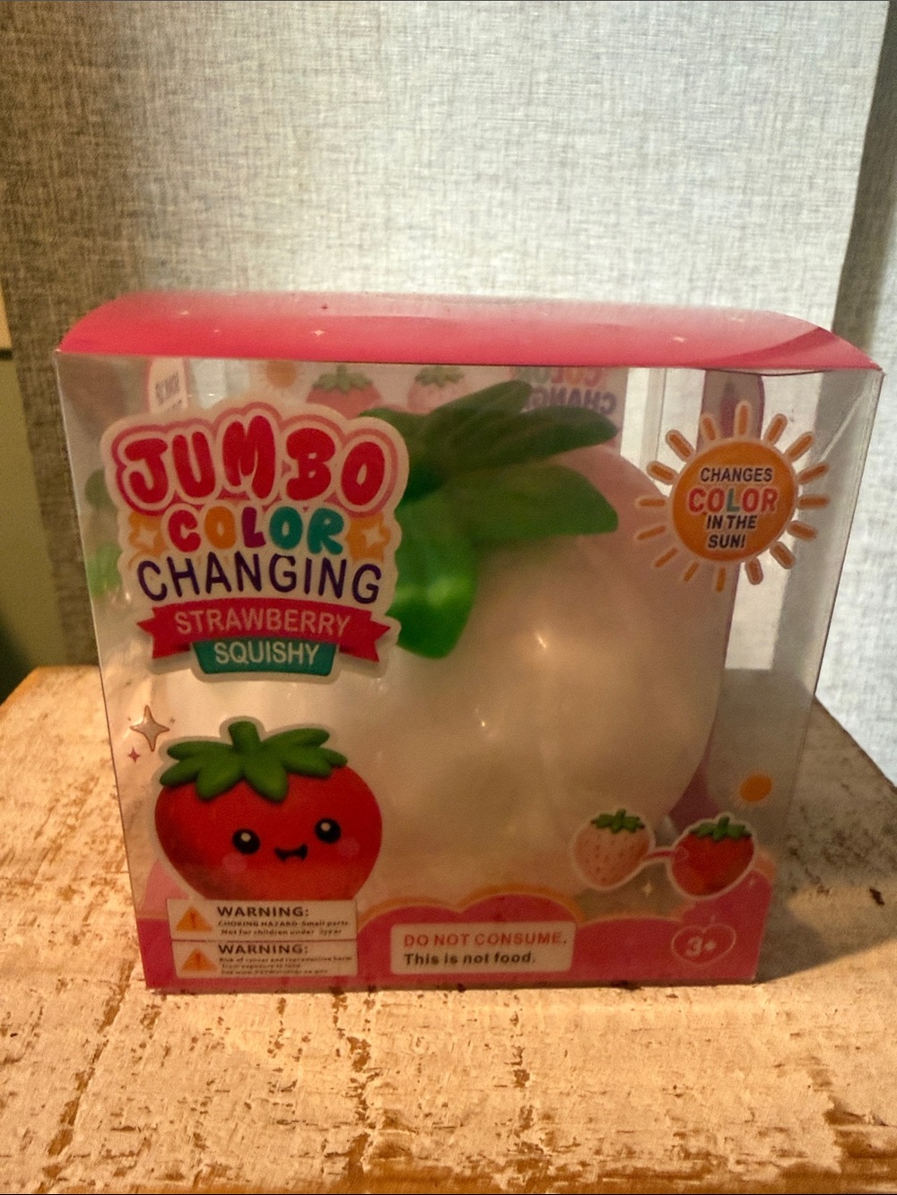Jumbo Color Changing Strawberry Squishy 🆕
